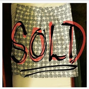 Black & White A-Line Skirt 🖤